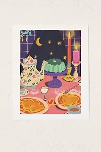 Gigi Rosado Spaghetti Dinner Date Art Print