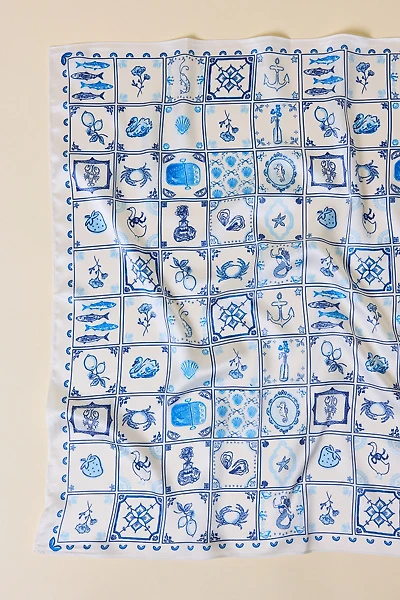 Boho Checkered Silky Scarf