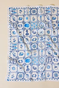 Boho Checkered Silky Scarf