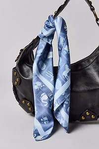 Boho Checkered Silky Scarf