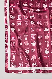 Boho Silky Checkered Scarf