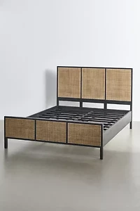 Ivy Cane Paneled Bed
