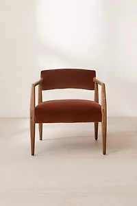 Edith Upholstered Velvet Arm Chair
