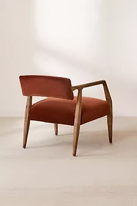 Edith Upholstered Velvet Arm Chair