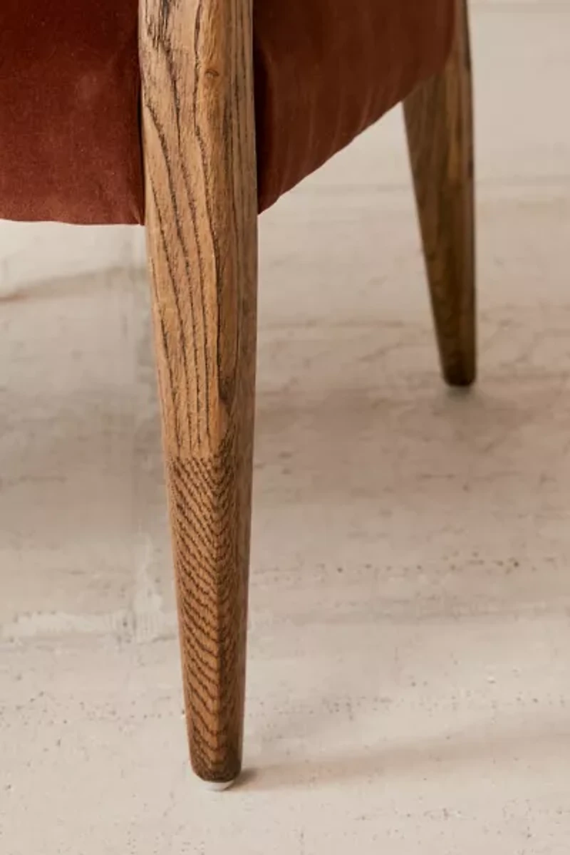Edith Upholstered Velvet Arm Chair