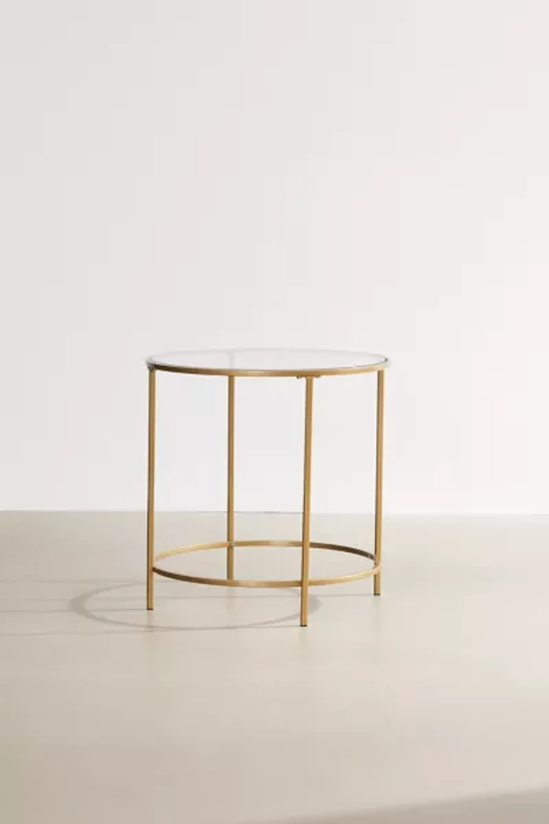 Claire Round Metal Side Table