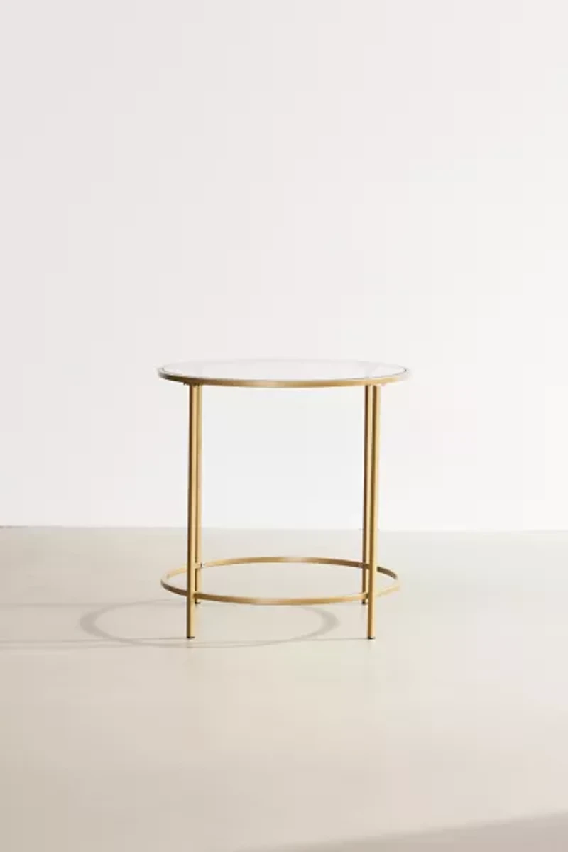 Claire Round Metal Side Table