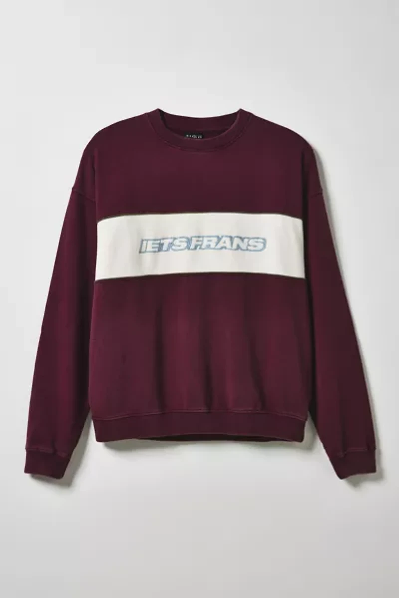 iets frans… Logo Panel Crew Neck Sweatshirt
