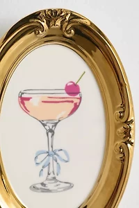 Preppy Icon Framed Ceramic Wall Hanging