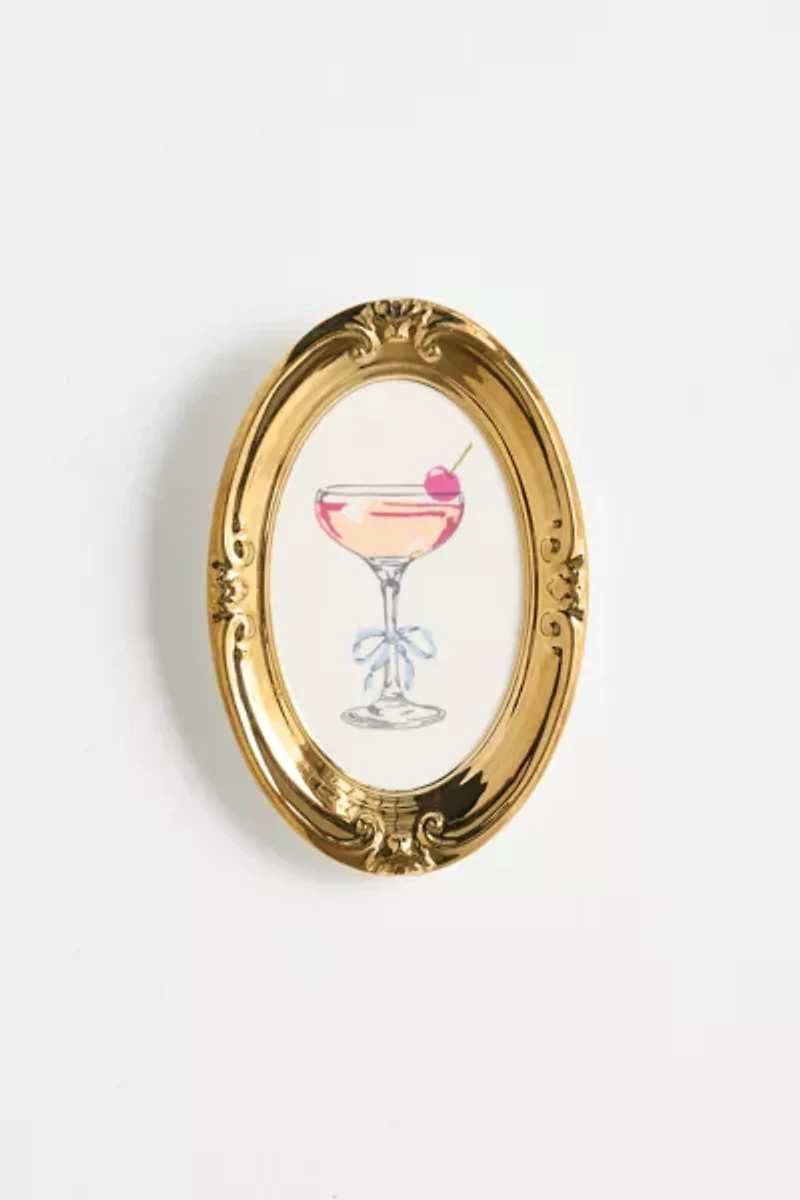 Preppy Icon Framed Ceramic Wall Hanging