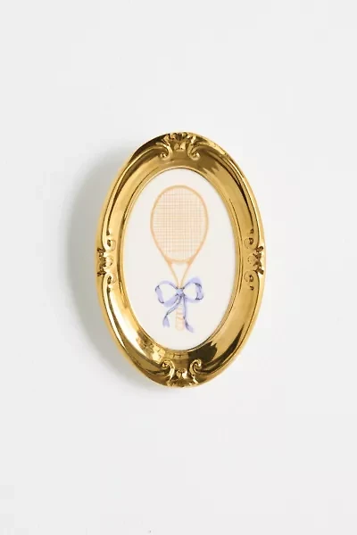 Preppy Icon Framed Ceramic Wall Hanging