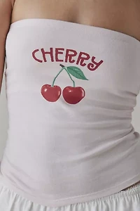 Freshly Picked Fruit Graphic Cropped Tube Top