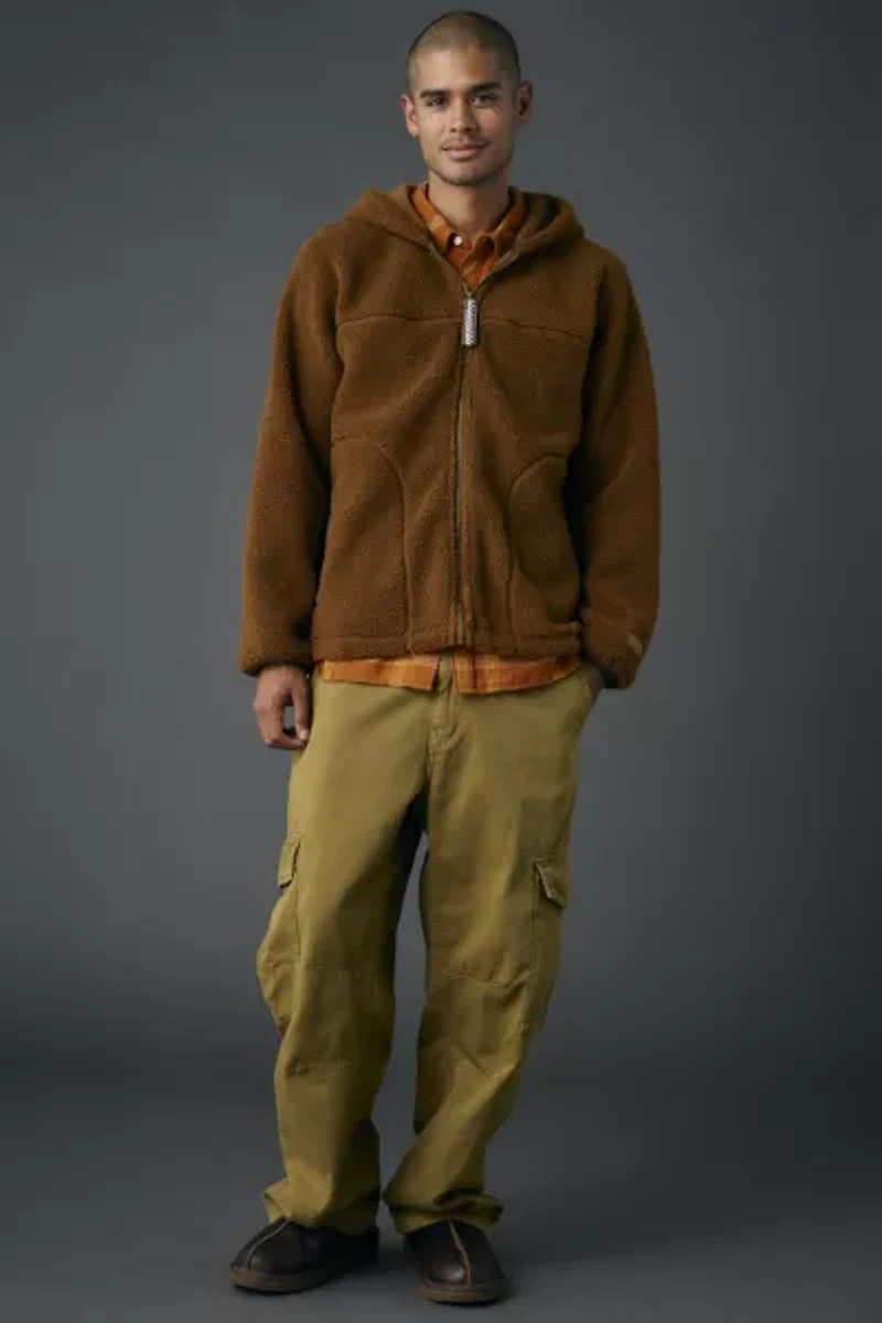 UGG Braid Fleece Full Zip Hoodie Sweatshirt
