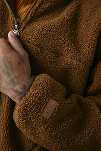 UGG Braid Fleece Full Zip Hoodie Sweatshirt
