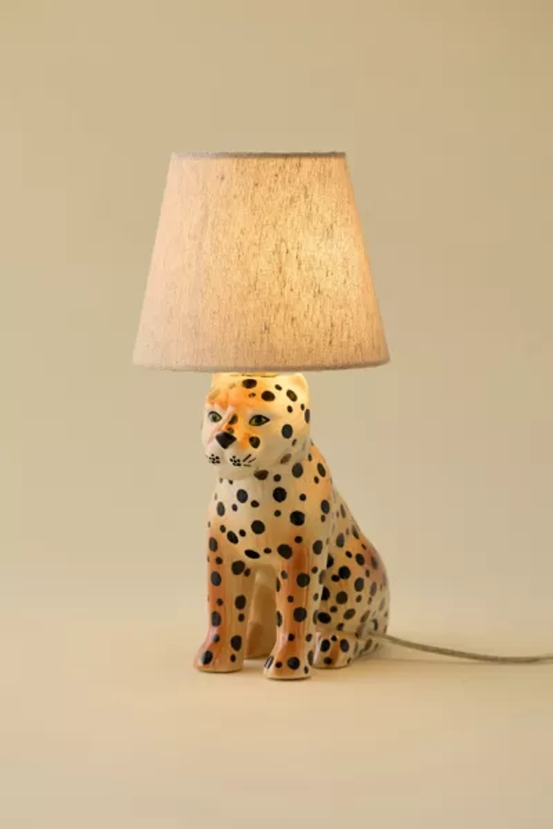 Leopard Ceramic Table Lamp