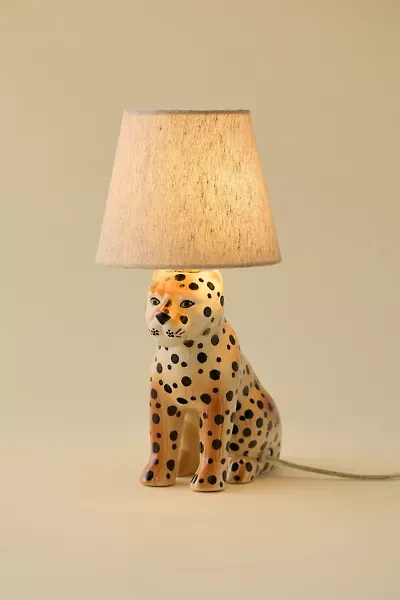 Leopard Ceramic Table Lamp