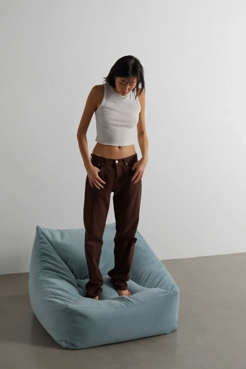 Cooper Velvet Bean Bag Chair