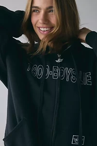 Boys Lie Harley 1-800 Disconnected Graphic Zip-Up Hoodie Sweatshirt