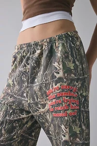 Boys Lie Kimmy Manhunt Camo Graphic Sweatpant