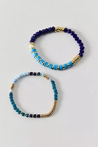 Color Pop Mixed Beaded Stretch Bracelet Set