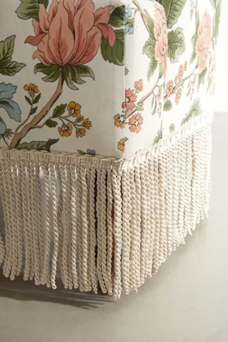 Josie Floral Fringe Lounge Chair