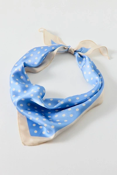 Polka Dot Satin Headscarf
