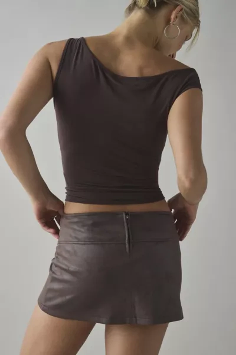 Silence + Noise Kate Belted Micro Mini Skort