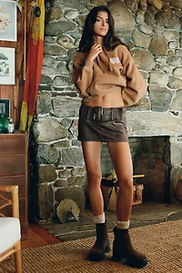 Silence + Noise Kate Belted Micro Mini Skort