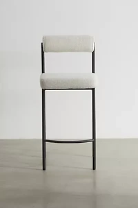 Liv Upholstered Boucle Counter Stool - Set Of 2