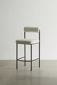 Liv Upholstered Boucle Counter Stool - Set Of 2