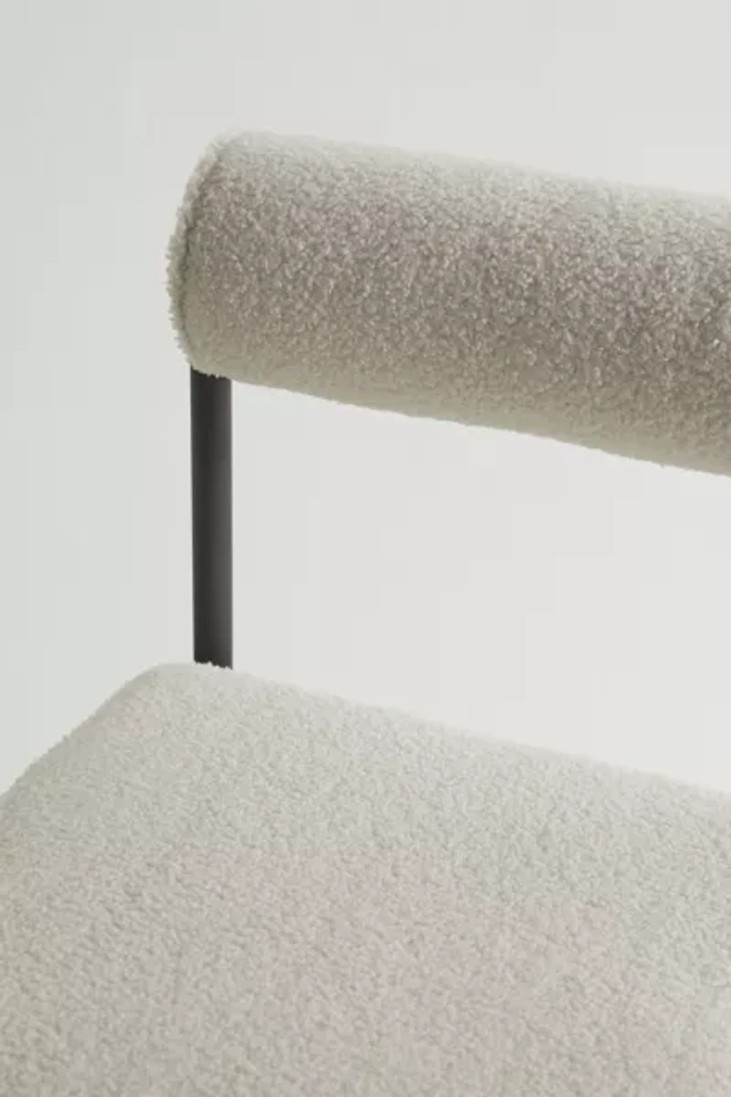 Liv Upholstered Boucle Counter Stool - Set Of 2