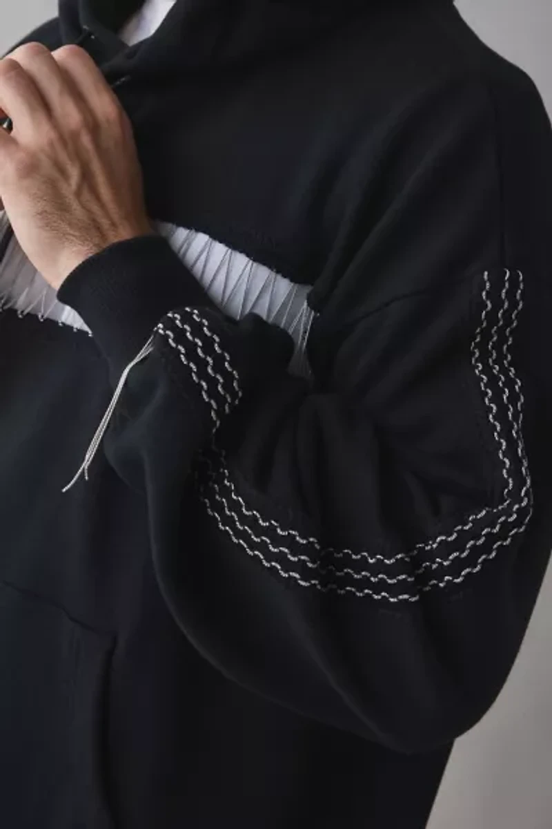 meagratia Chain Tape Hoodie Sweatshirt