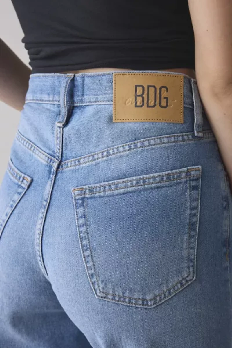 BDG Olive Stovepipe Mid-Rise Jean