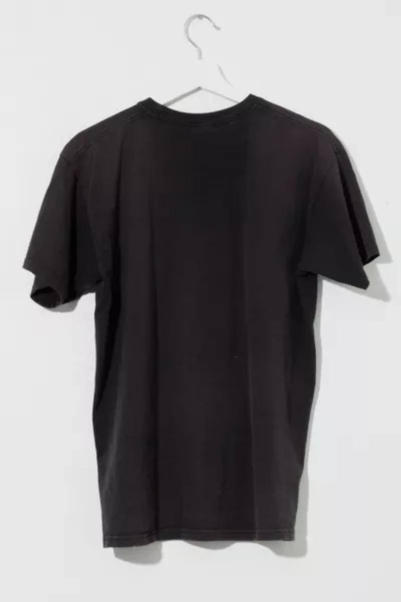Vintage Y2K Distressed Suidakra Rock Band Black Graphic T-Shirt