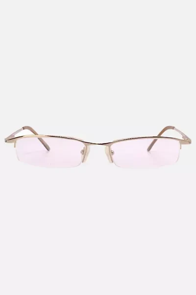 Giant Vintage Dainty 90’s Gold Rimless Readers