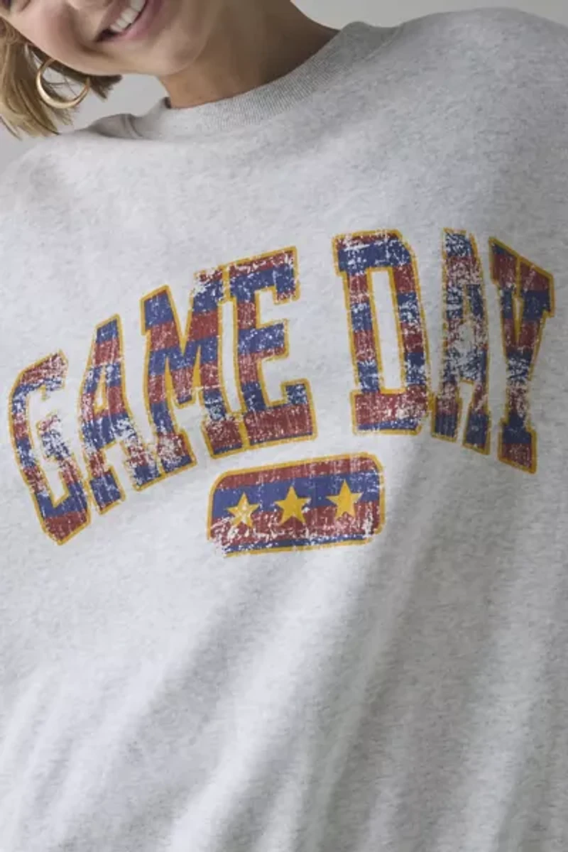 Out From Under Game Day Collegiate Graphic Crew Neck Sweatshirt