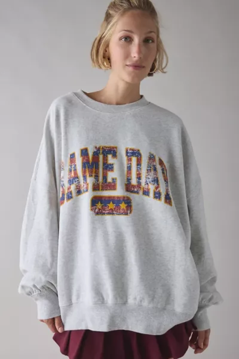 Out From Under Game Day Collegiate Graphic Crew Neck Sweatshirt