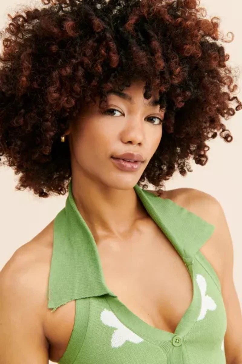 Daisy Street Knitted Halter Top