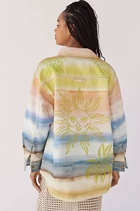BDG Elissa Embroidered Shirt Jacket