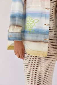 BDG Elissa Embroidered Shirt Jacket