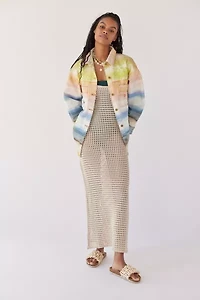 BDG Elissa Embroidered Shirt Jacket