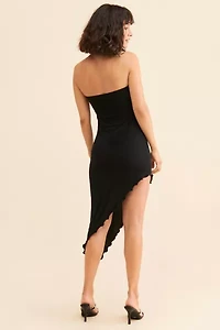 Y2K Asymmetrical Midi Dress