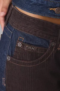 BDG Kayla Corduroy Mix Low-Rise Jean