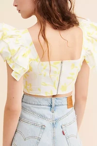 Glamorous Ruffle Crop Top