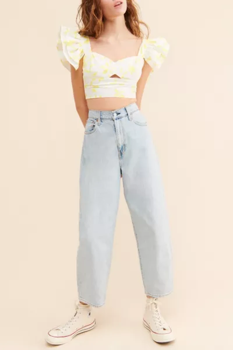 Glamorous Ruffle Crop Top