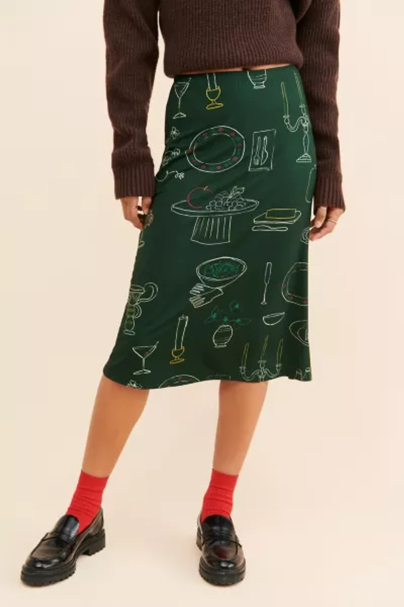 Lisa Says Gah Lauren Midi Skirt