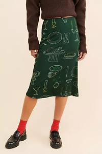 Lisa Says Gah Lauren Midi Skirt