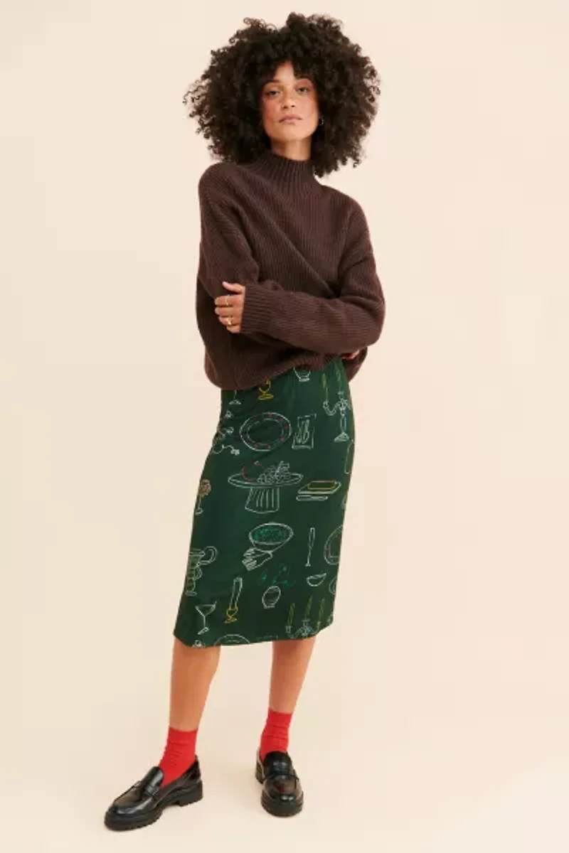 Lisa Says Gah Lauren Midi Skirt