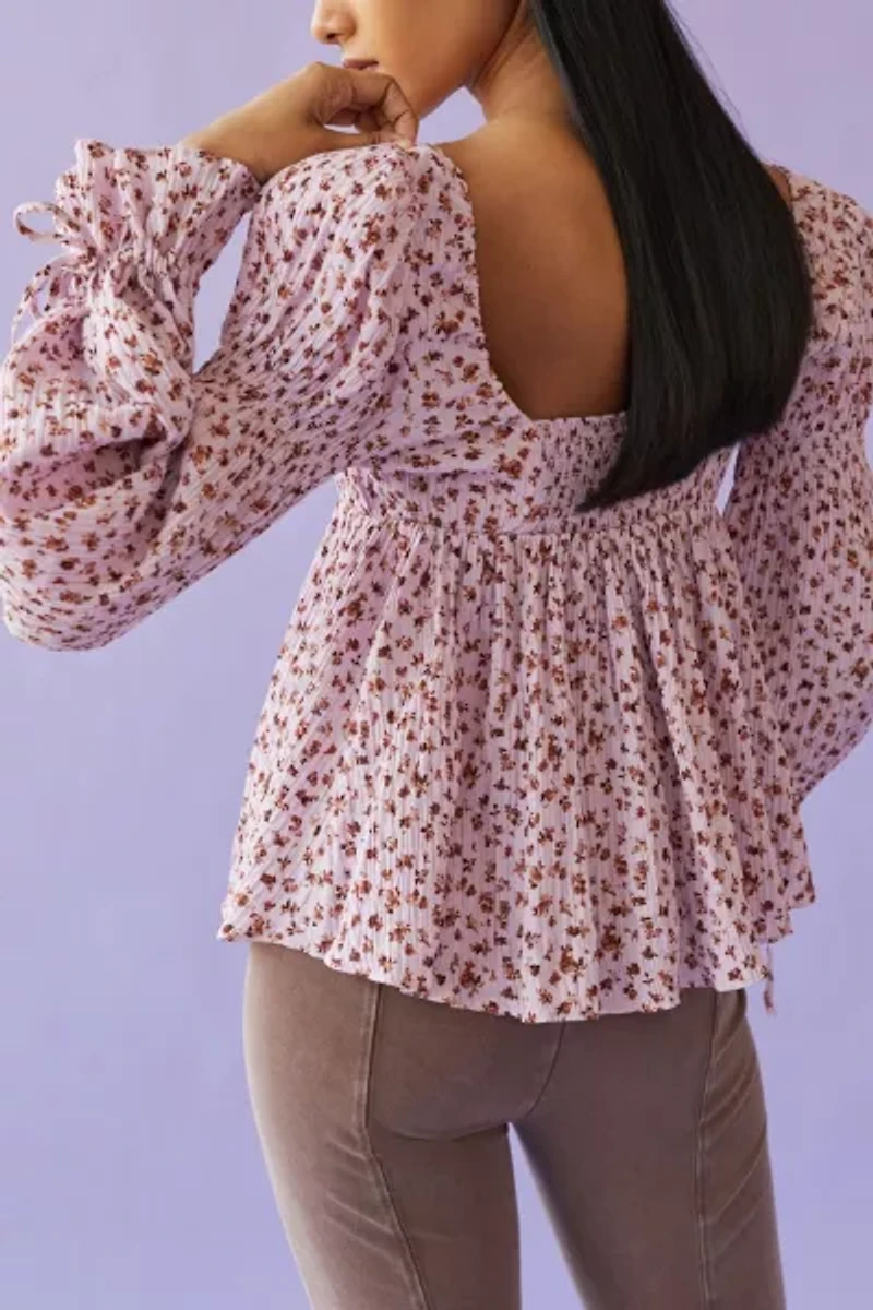 Allie Tie-Sleeve Blouse