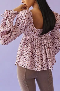 Allie Tie-Sleeve Blouse